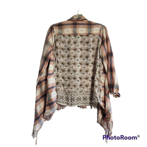 JRoberts mixed print open cardigan - Picture 2 of 4